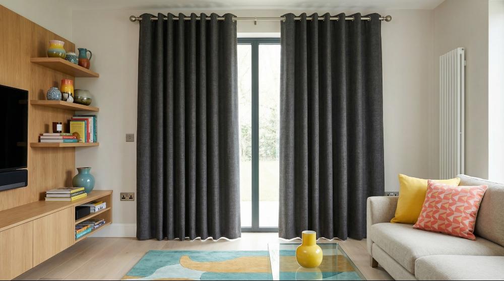 Devonshire Made to Measure Curtains Charcoal 3