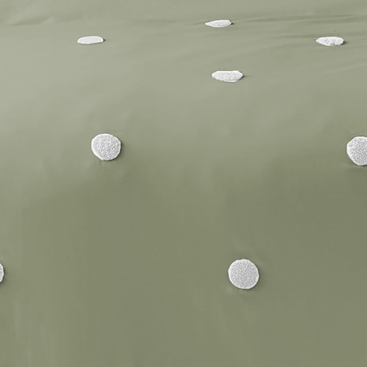 Dot Garden Cotton Duvet Cover Set - Sage - Dot Garden Duvet Cover Set In Sage 3