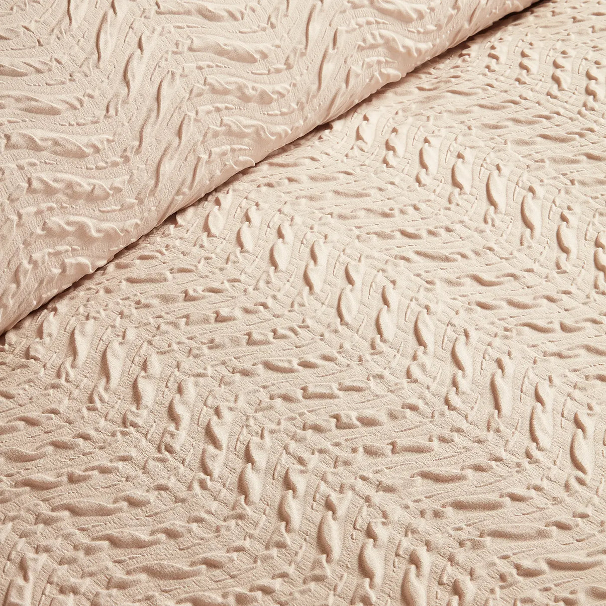 Embossed Curve Duvet Cover Set by Serene