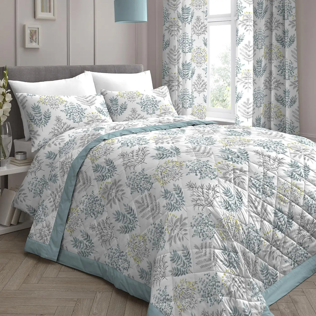 Emily Bedspread in Duck Egg 230 x 195cm