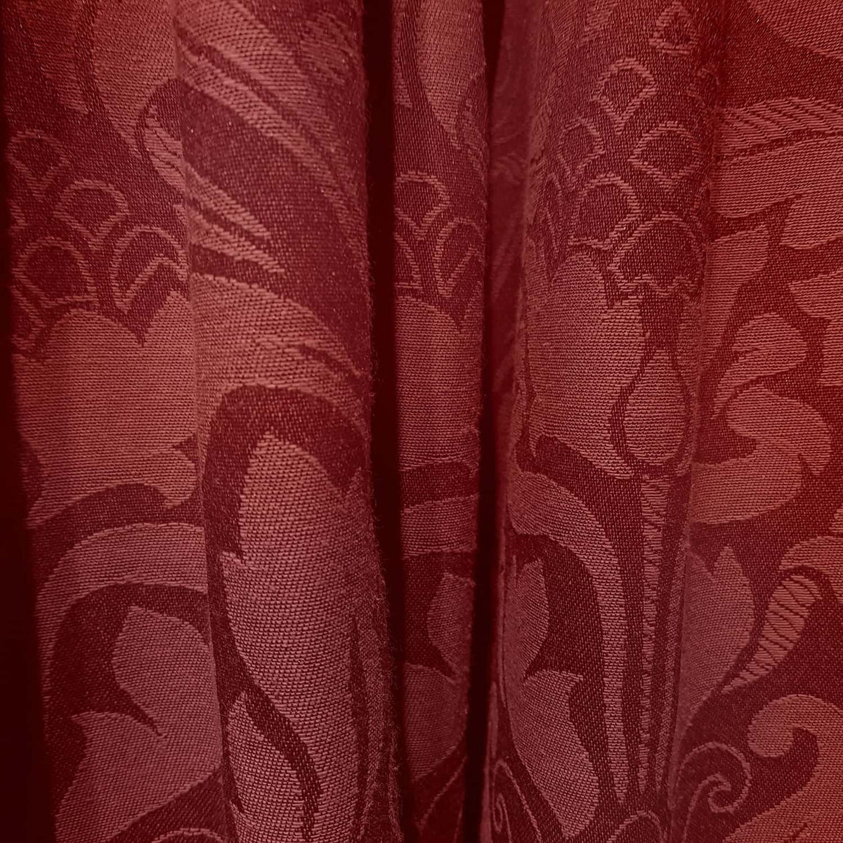 Eastbourne Lined Pencil Pleat Tape Top Curtains Thermal Light Filtering - Burgundy - Eastbourne Pencil Pleat Curtains In Burgundy 2
