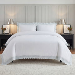 Elise Embroidered Polycotton Duvet Cover Set