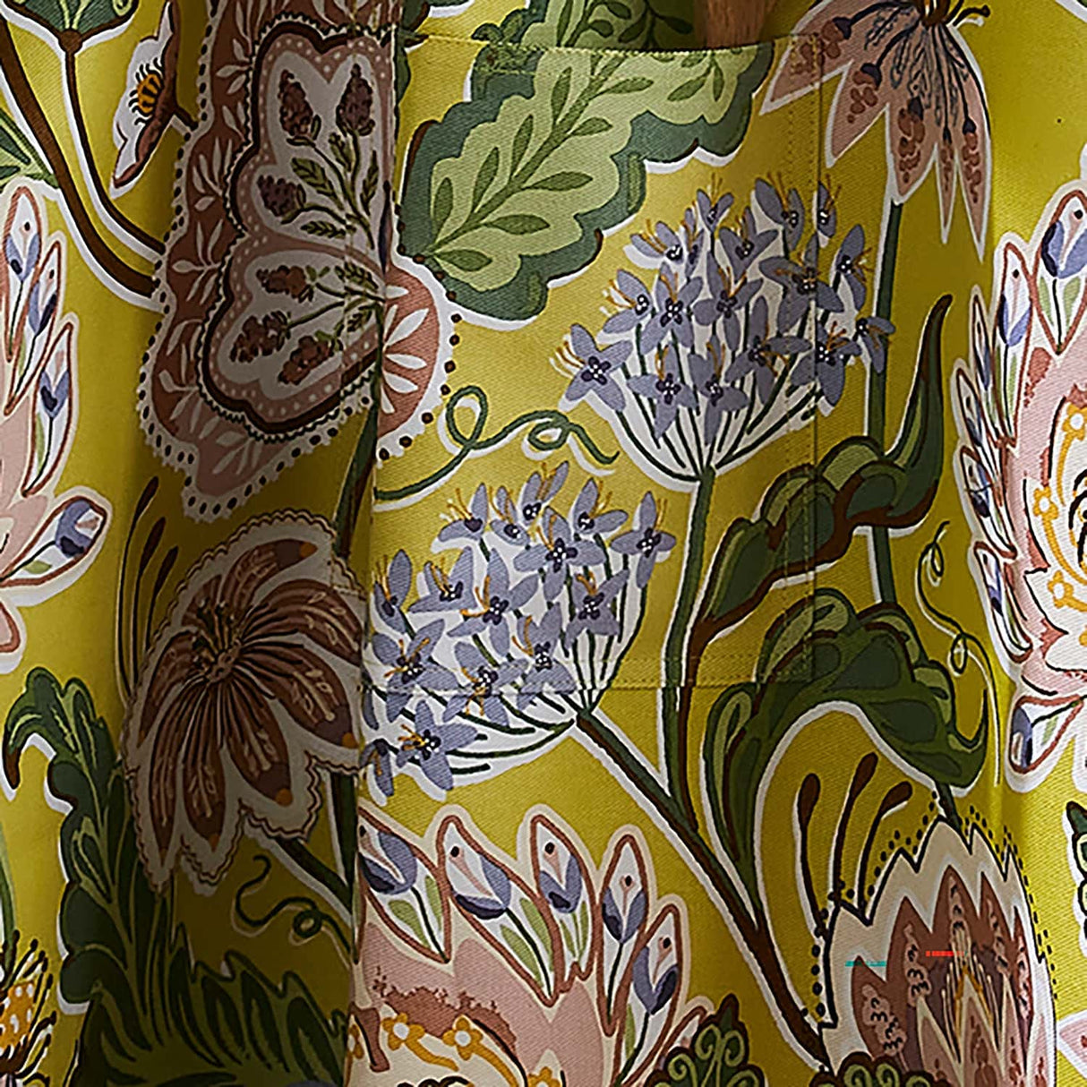 Ulster Weavers Emmeline Floral Cotton Apron - Emmeline Cotton Apron In Green 3