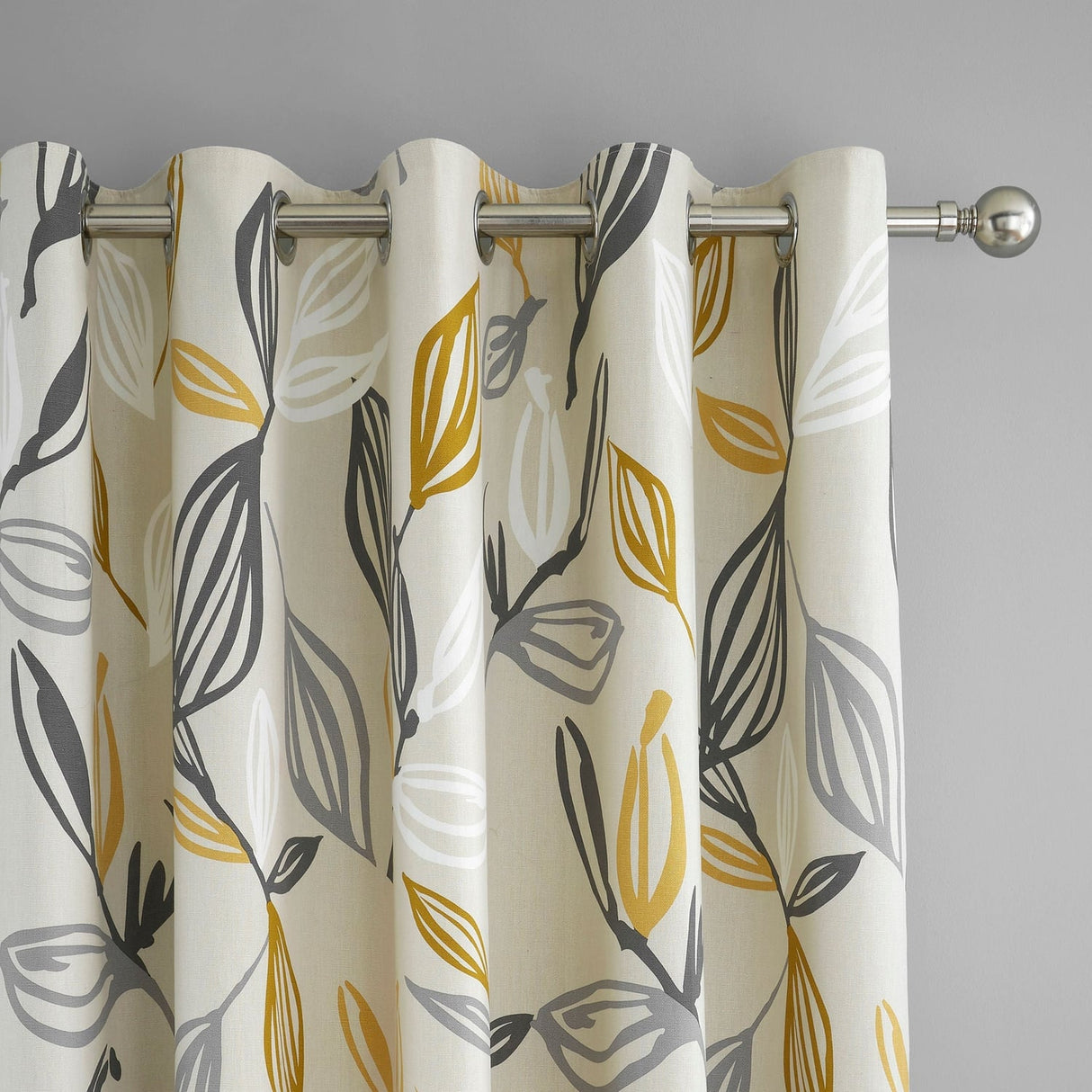 Ensley Cotton Eyelet Curtains Light Filtering - Ensley Eyelet Curtains In Ochre 2
