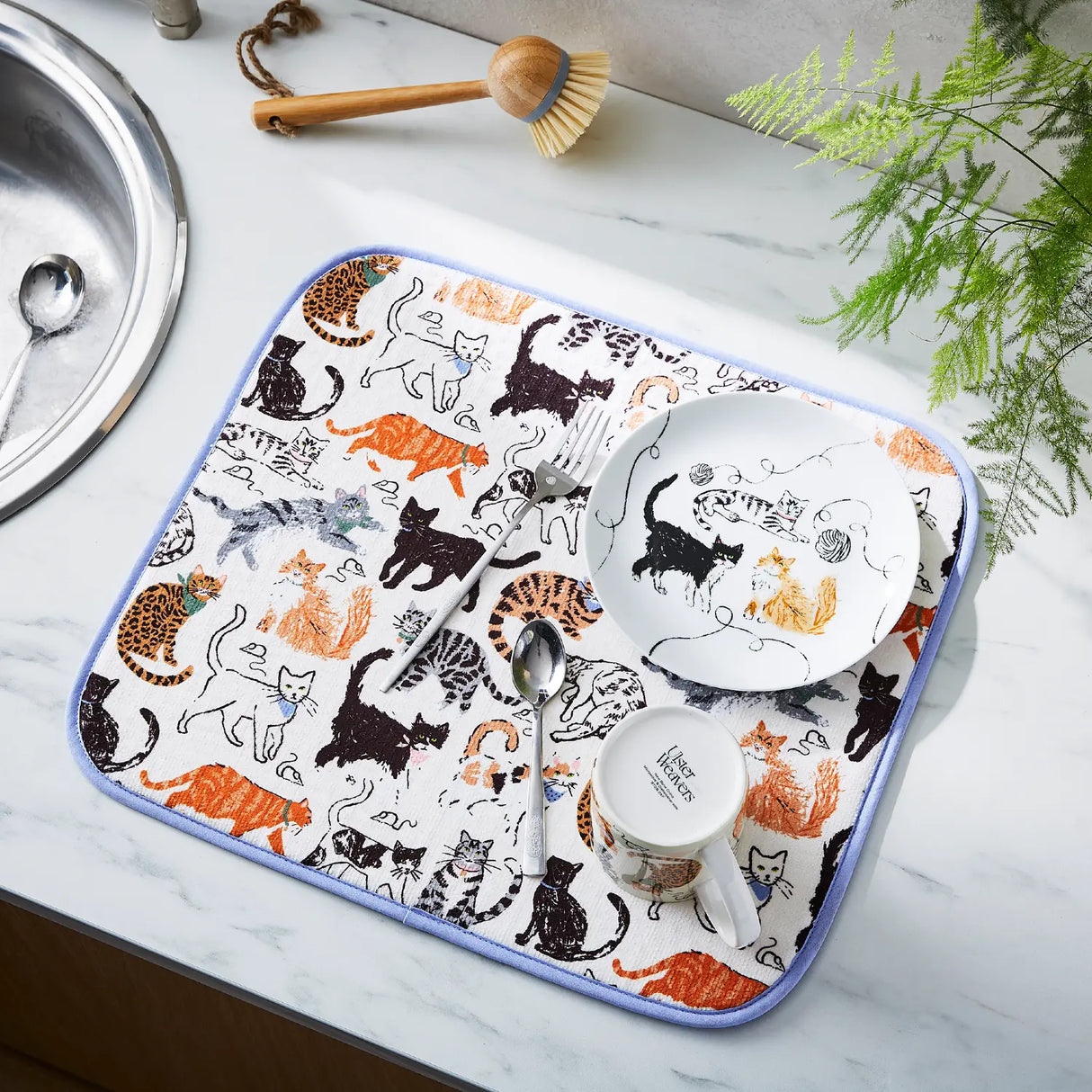 Ulster Weavers Feline Friends Cat Print Glass Worktop Saver