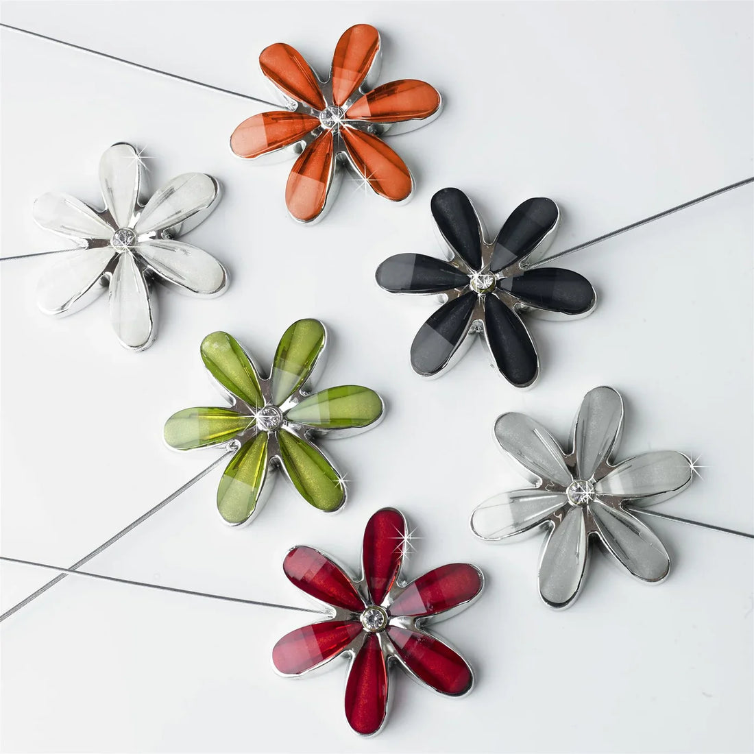 Flower Magnet Curtain Tie Back Pair Velvet