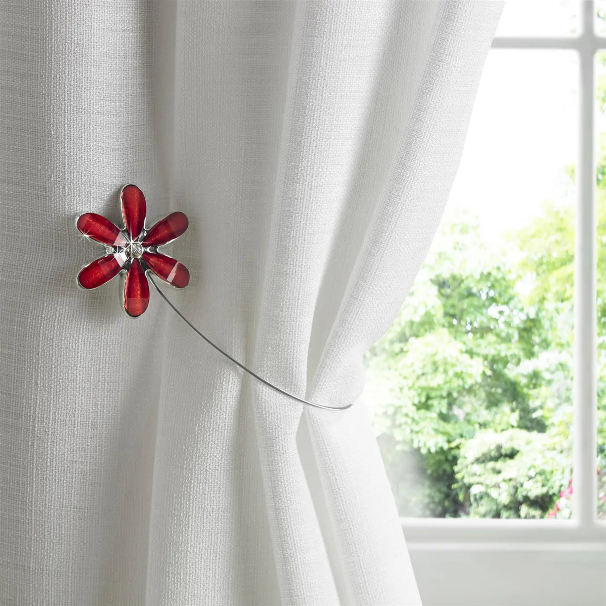 Alan Symonds Flower Magnet Curtain Tie Back Pair 3