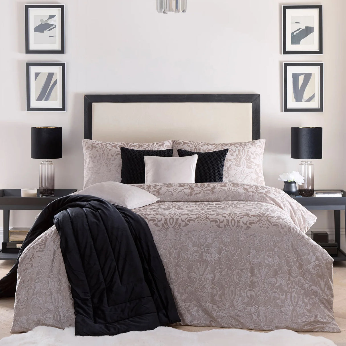 Firenza Duvet Cover Set in Linen - Double