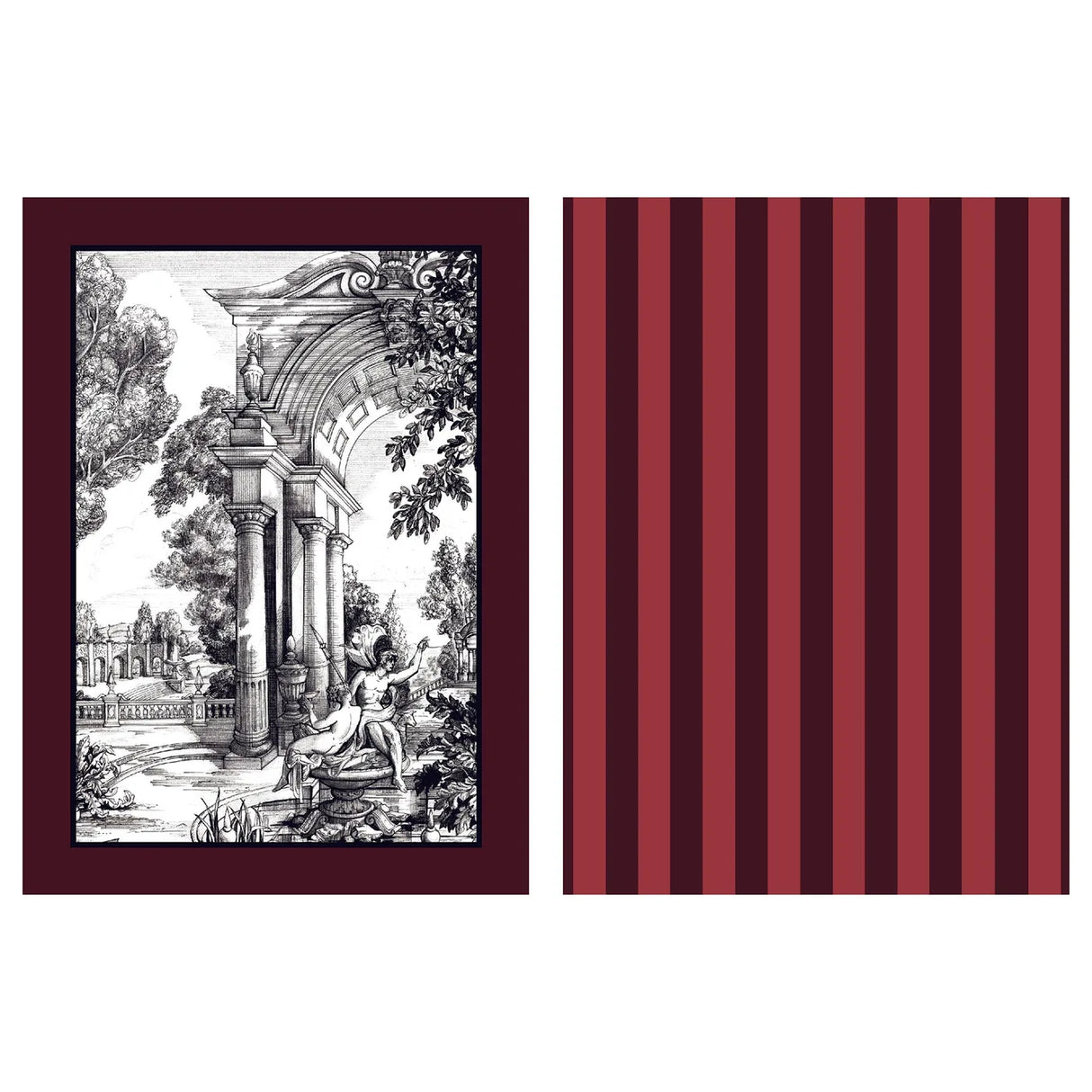 Festivo Cotton Tea Towel 2 Pack in Red