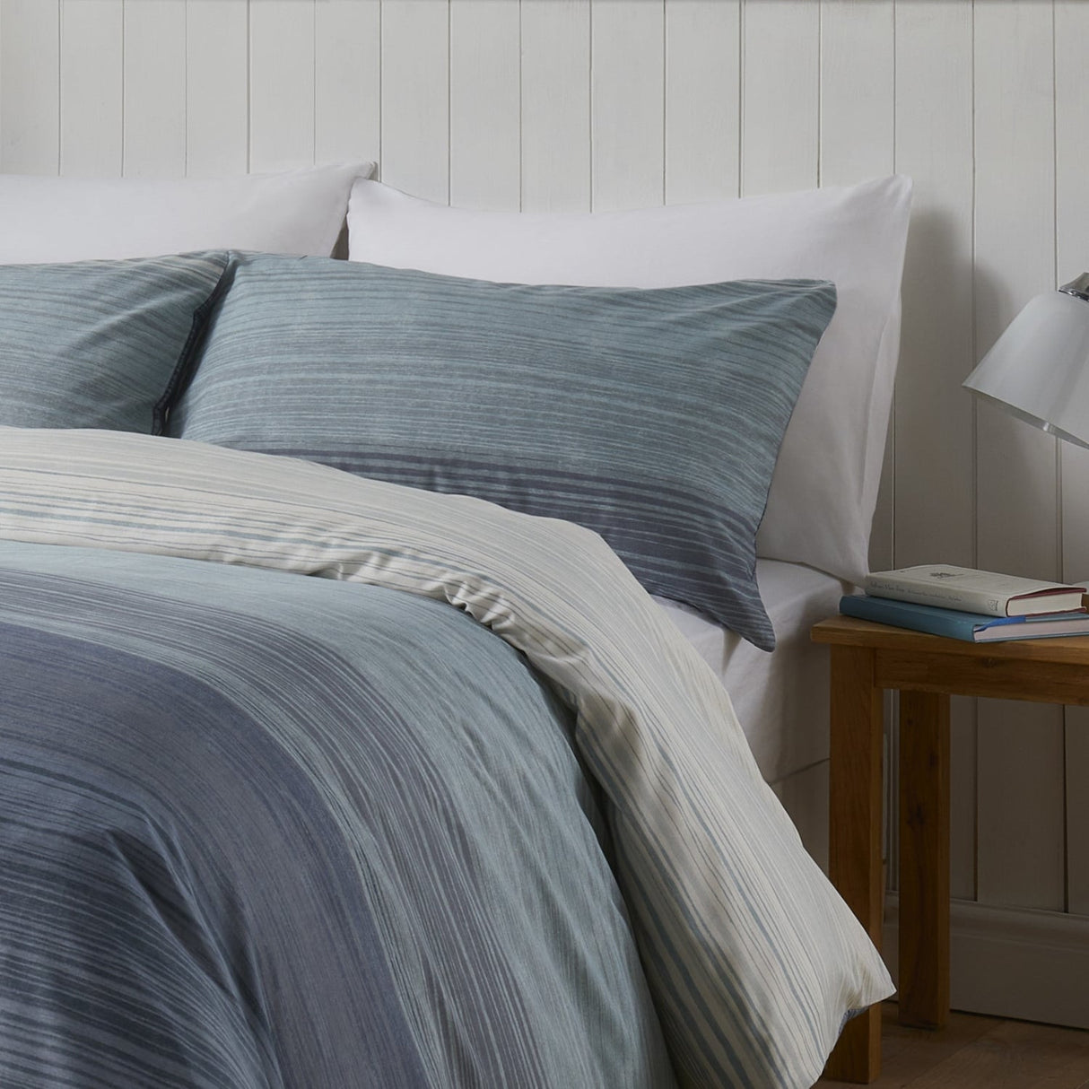 Fairhaven Polycotton Duvet Cover Set - Blue - Fairhaven Duvet Cover Set In Blue 2