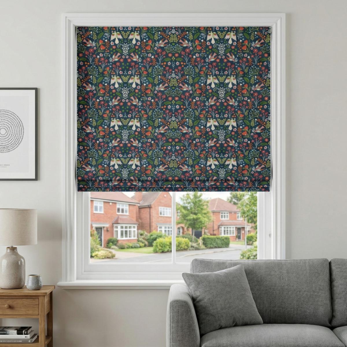 Folklore Made to Measure Roman Blind Jade