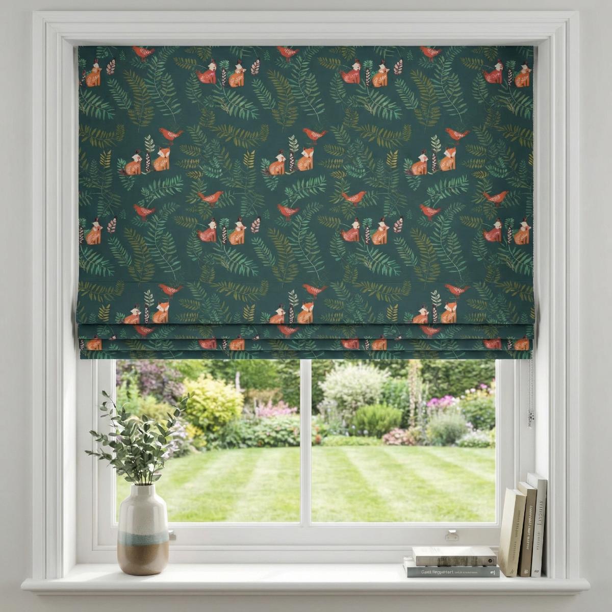 Forest Made to Measure Roman Blind Jade