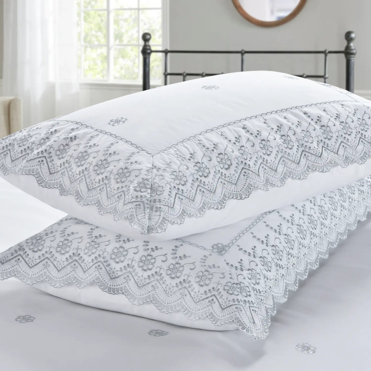 Gabrielle Embroidered Duvet Cover Set by Rapport Home