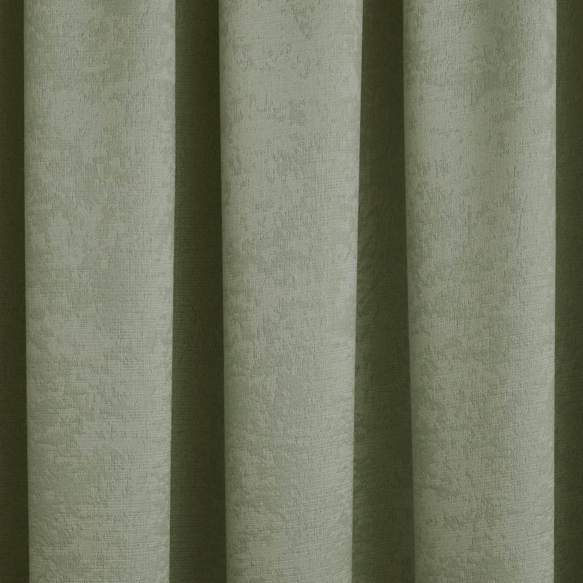 Galaxy Dim Out Woven Thermal Pencil Pleat Curtains - Green Light Filtering