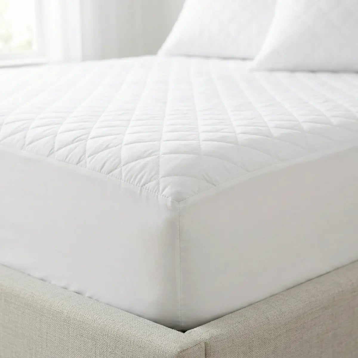 Cotton Percale Mattress Protector 30cm Deep 3