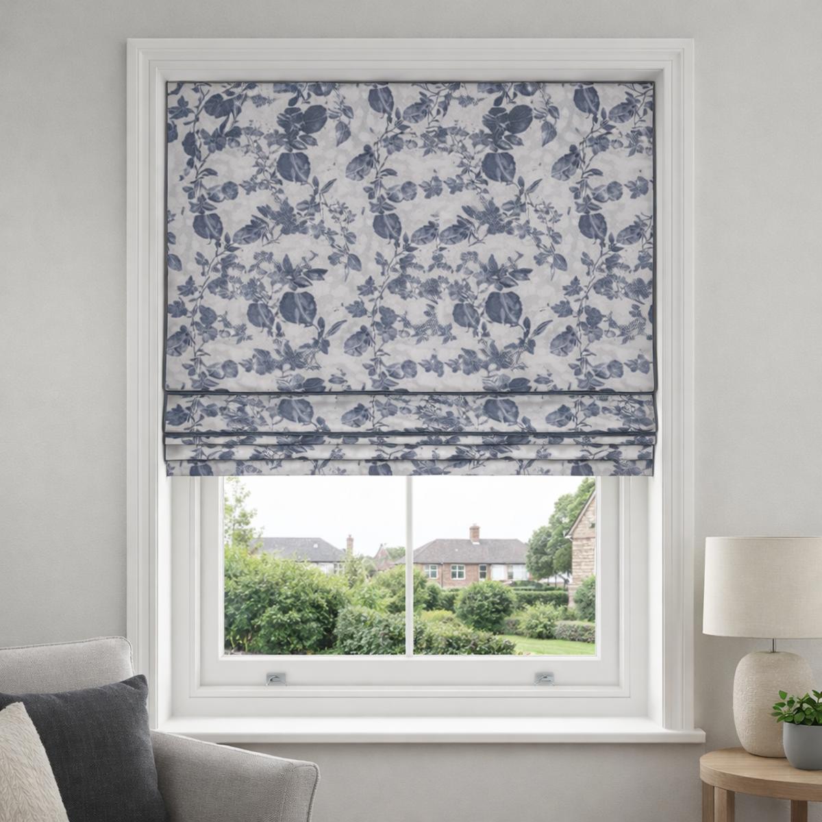 Glebe Made to Measure Roman Blind Navy