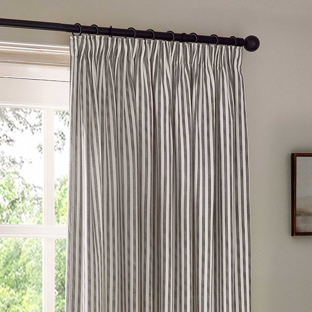 Hebden Lined Tape Top Pencil Pleat Curtains by Yard