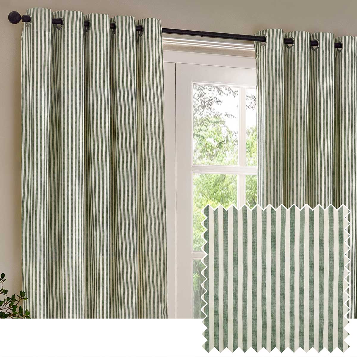Hebden Lined Eyelet Curtains by Yard