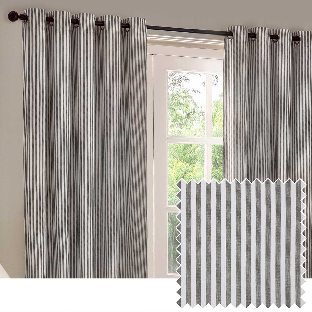 Hebden Lined Eyelet Curtains by Yard