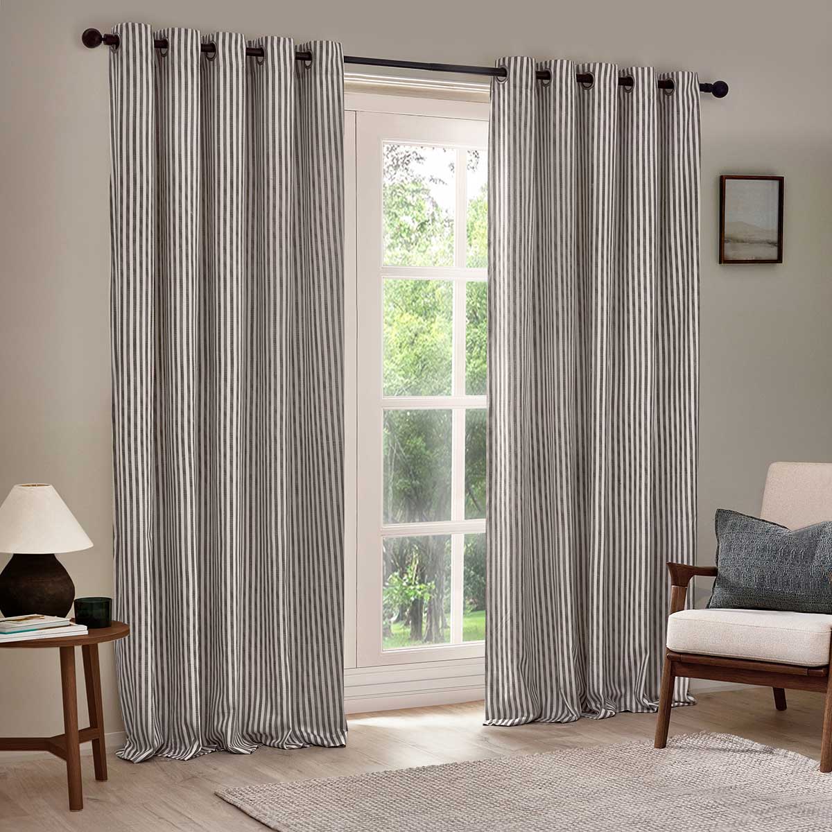 Hebden Lined Eyelet Curtains by Yard