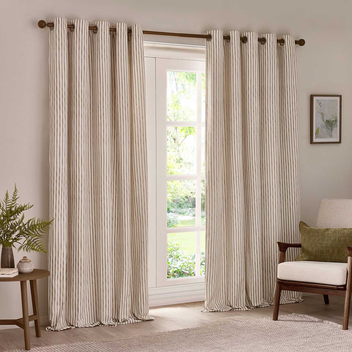 Hebden Lined Eyelet Curtains by Yard