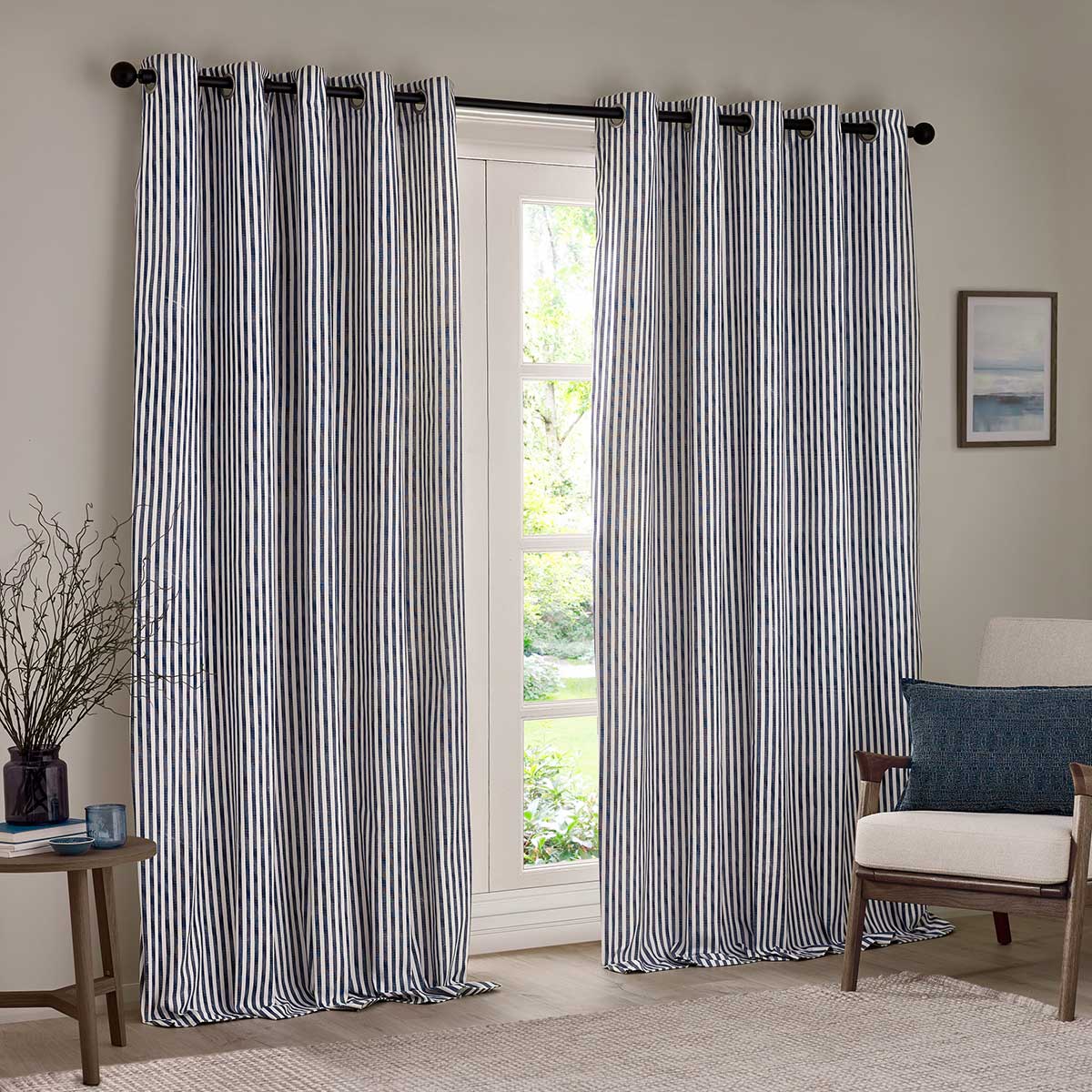 Hebden Lined Eyelet Curtains by Yard