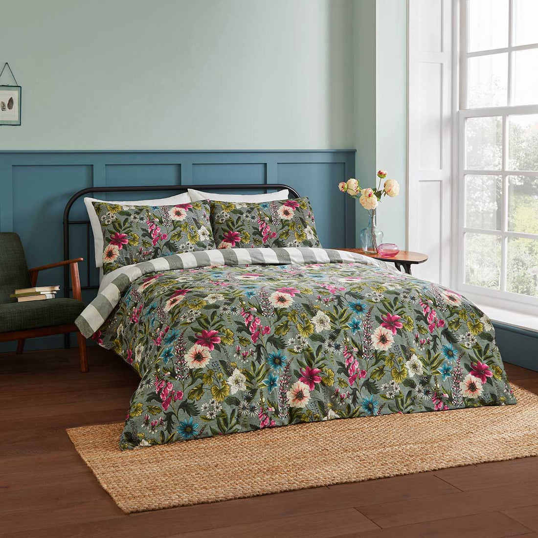 Hidcote Manor Duvet Cover Set - Petrol