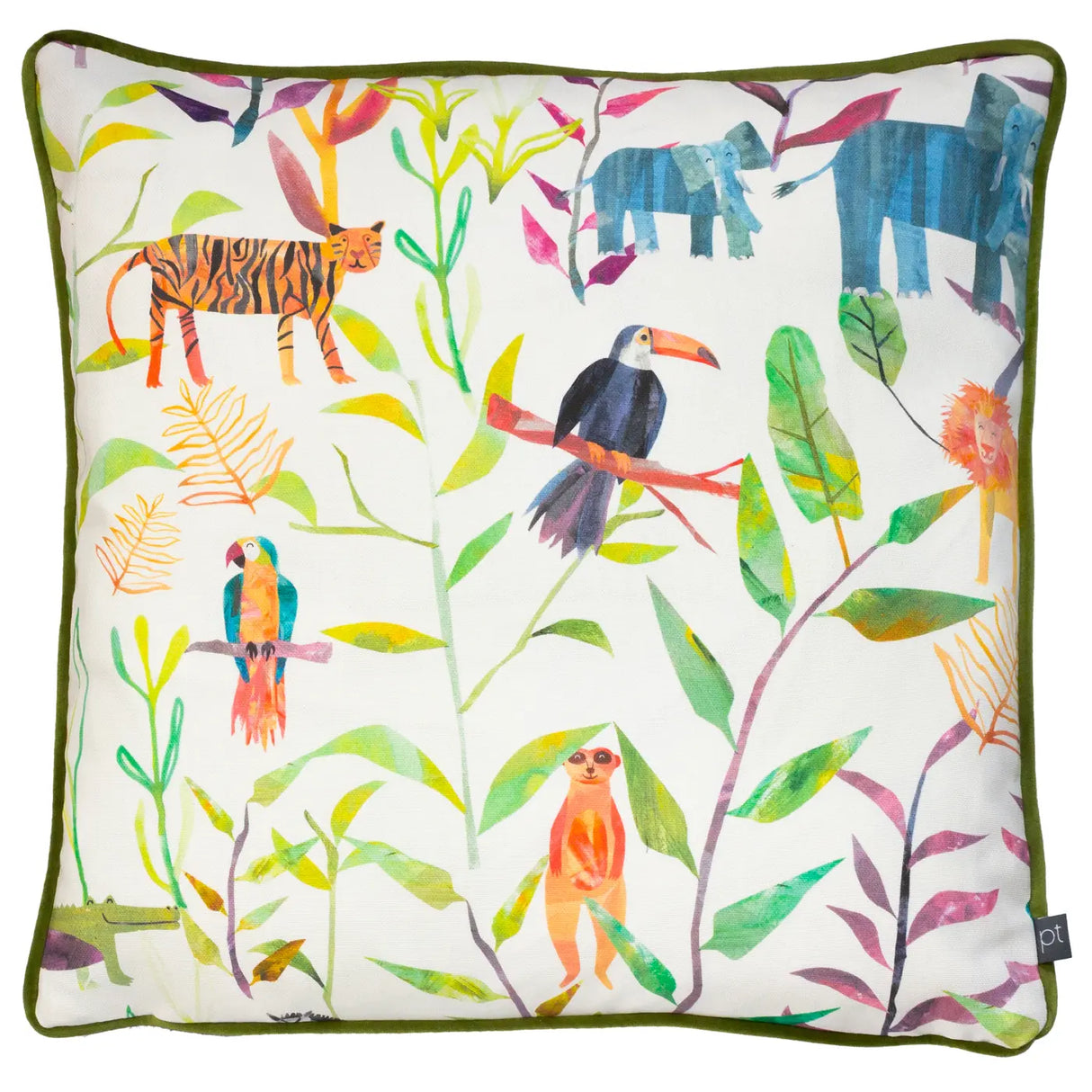 Hide And Seek Cushion Cover 17" x 17" by Prestigious Textiles 2