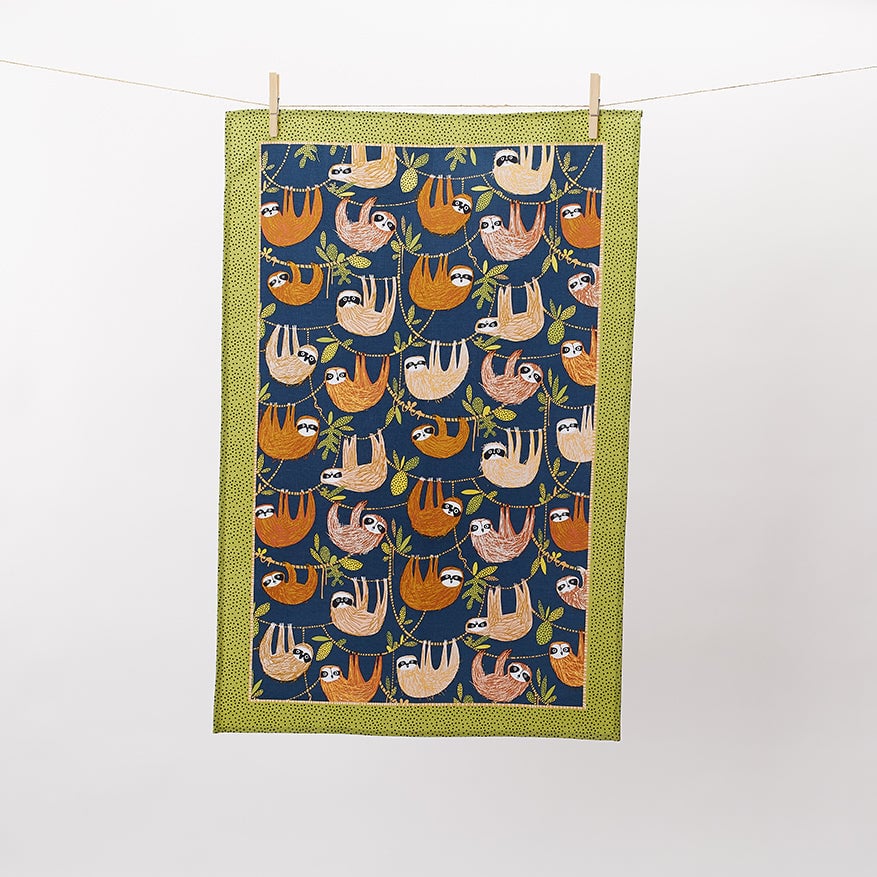 Ulster Weavers Hanging Around Cotton Tea Towel - Hanging Around Cotton Tea Towel In Blue 2