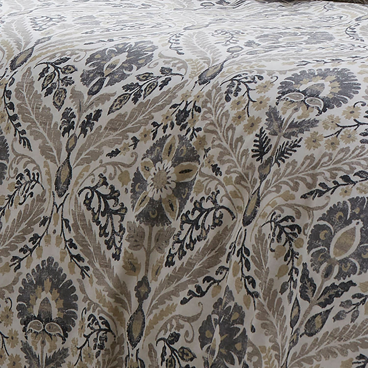 Harriet Floral Reversible 100% Cotton Duvet Cover Set - Harriet Duvet Cover Set In Natural 3