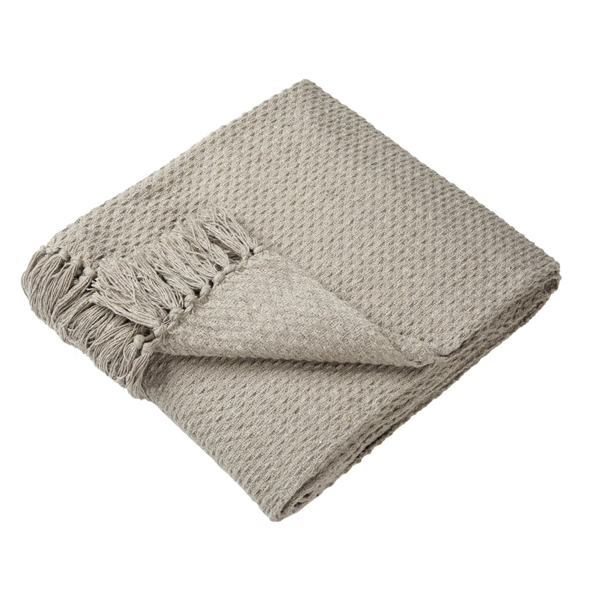 Hayden Eco-Friendly Recycled Cotton Soft Throw – Natural – 130cm x 180cm / 200cm x 200cm - Hayden Throw In Natural 3