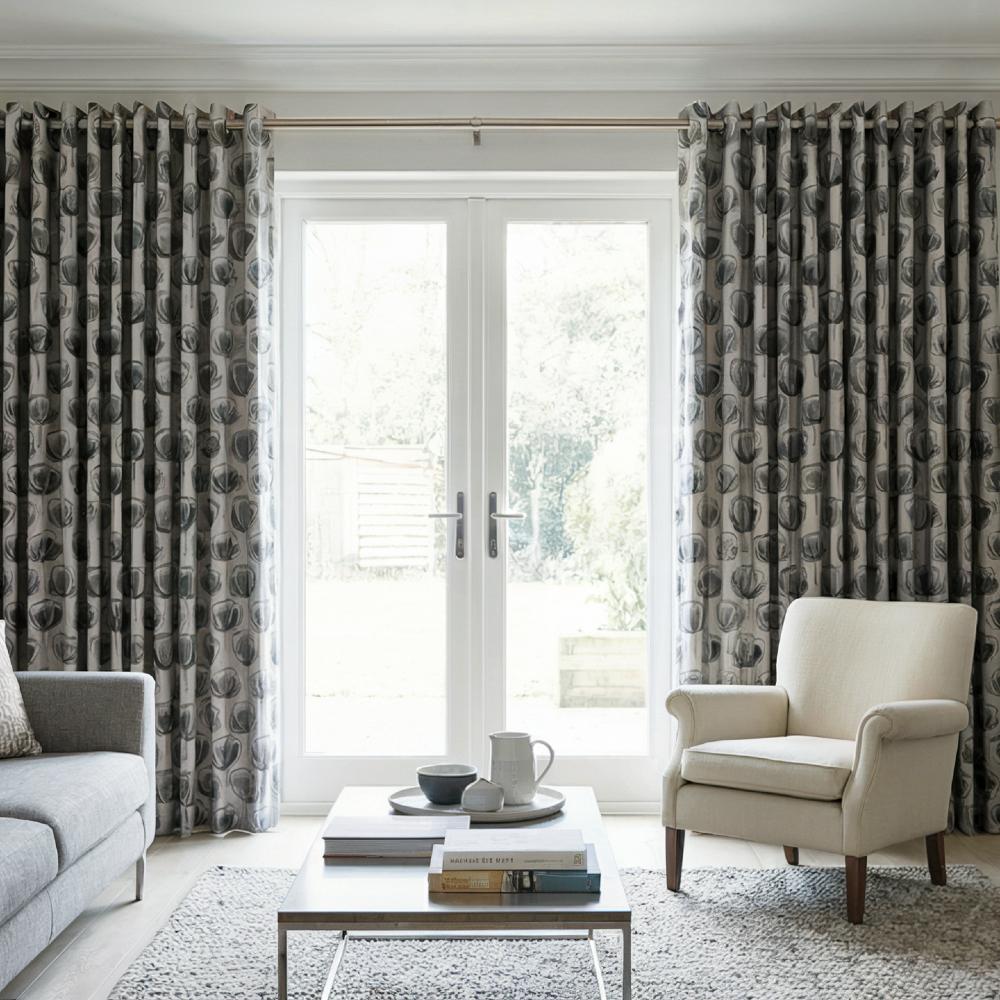 Helix Made to Measure Curtains Charcoal