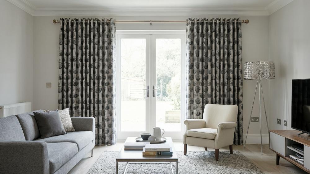 Helix Made to Measure Curtains Charcoal 3