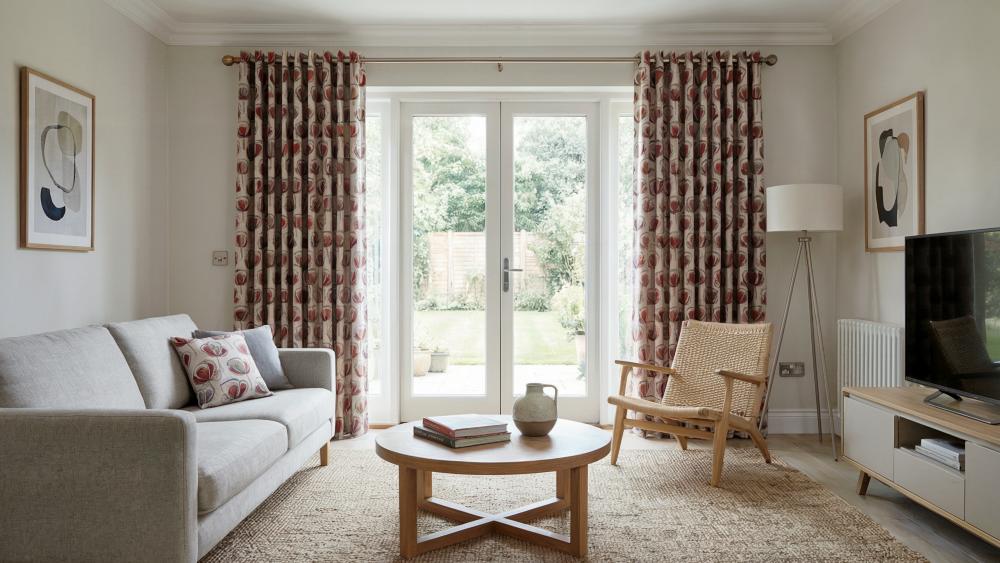 Helix Made to Measure Curtains Red 3