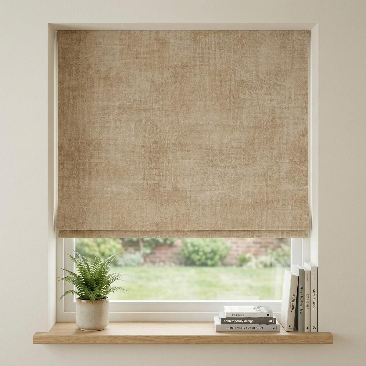 Lille Made to Measure Roman Blind Cedar