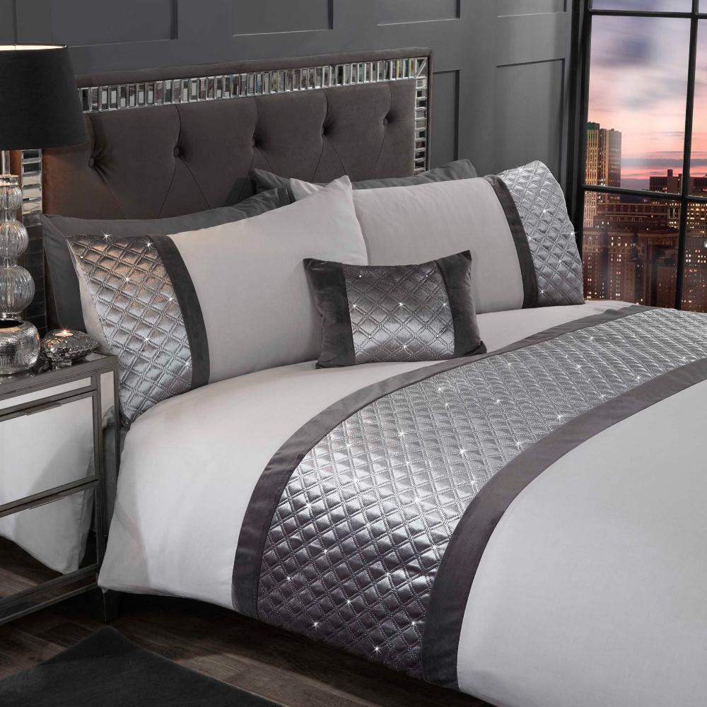 Hollywood Boudoir Cushion Silver Grey