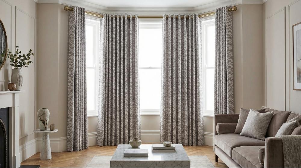 Izmir Made to Measure Curtains Grey 3