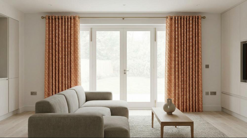 Izmir Made to Measure Curtains Terracotta 3