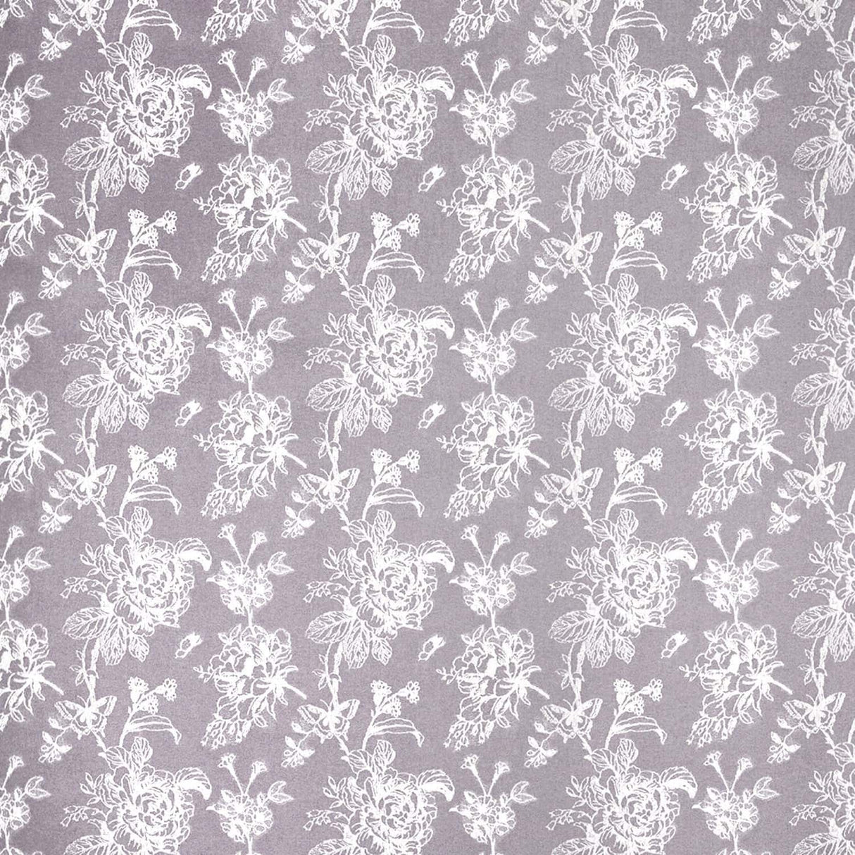 Jasmine Floral Filled Cushion 43cm x 43cm - Lavender - Jasmine Cushion In Lavender 43 X 43Cm 2