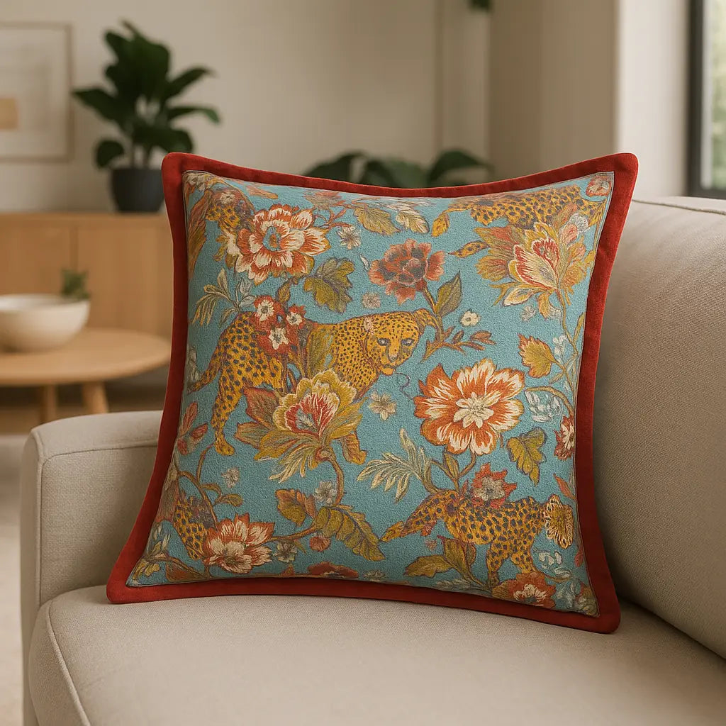 Jawai Cushion Cover / Filled Cushion 20" x 20" (50cm x 50cm) by Wylder Tropics