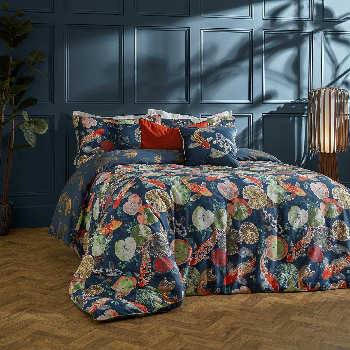 Koi Pond Duvet Cover Set by Paoletti