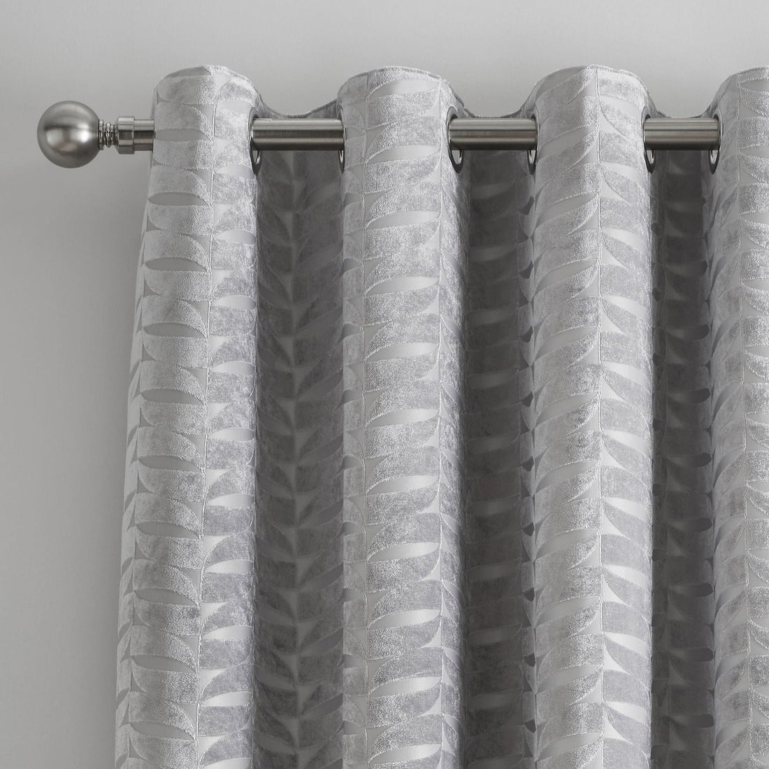 Kendal Lined Silver Dimout Eyelet Curtains