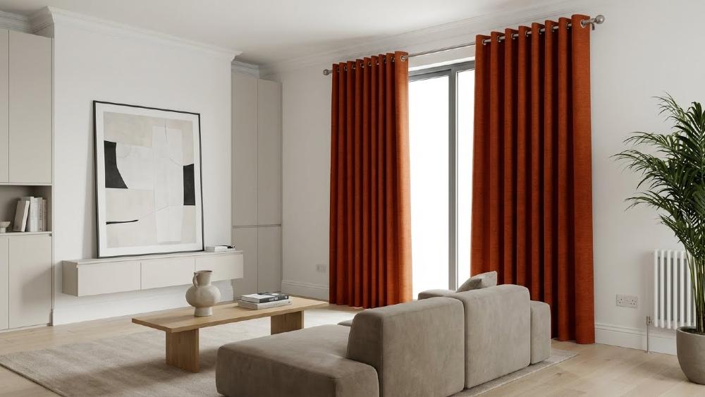 Kent Made to Measure Curtains Terracotta 3