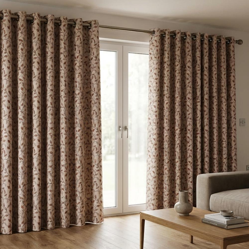 Kew Made to Measure Curtains Terracotta