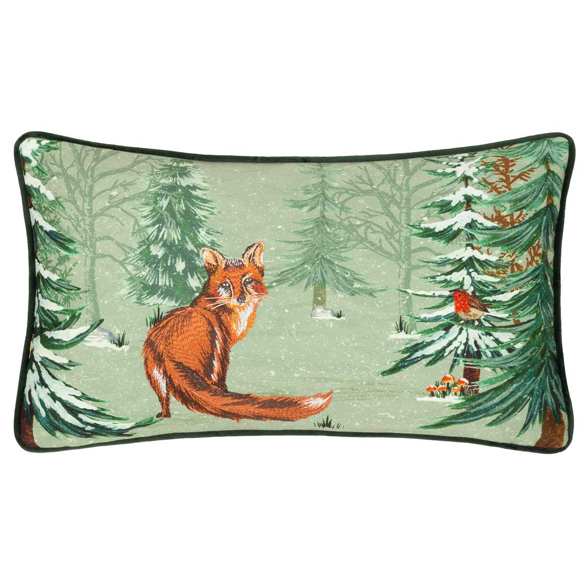 Lodgewood Fox Cushion Cover / Filled Cushion 12" x 20" (30cm x 50cm) by furn. 2