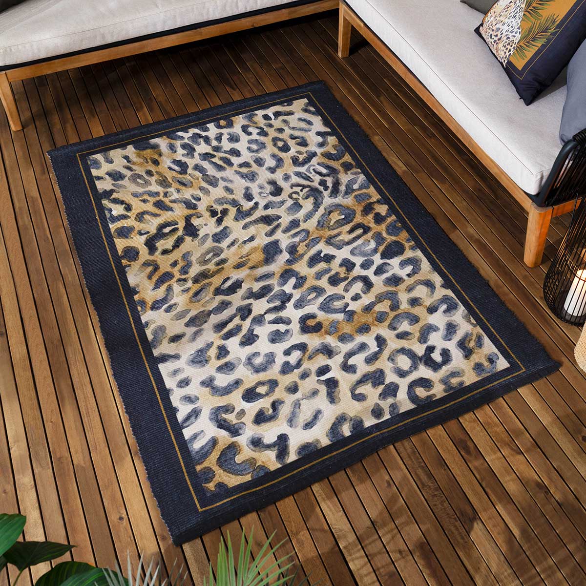 Leopardis Leopard Outdoor Rug 120cm x 170cm by Paoletti