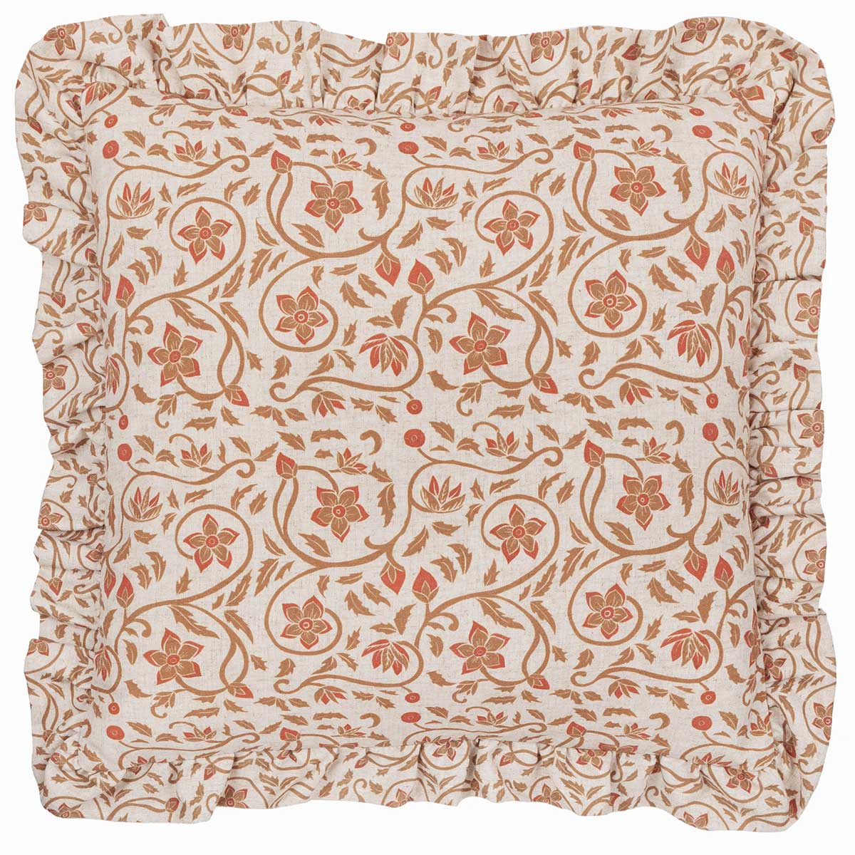 Linen Filigree Cushion Cover / Filled Cushion 20" x 20" (50cm x 50cm) by Seventy Three 3