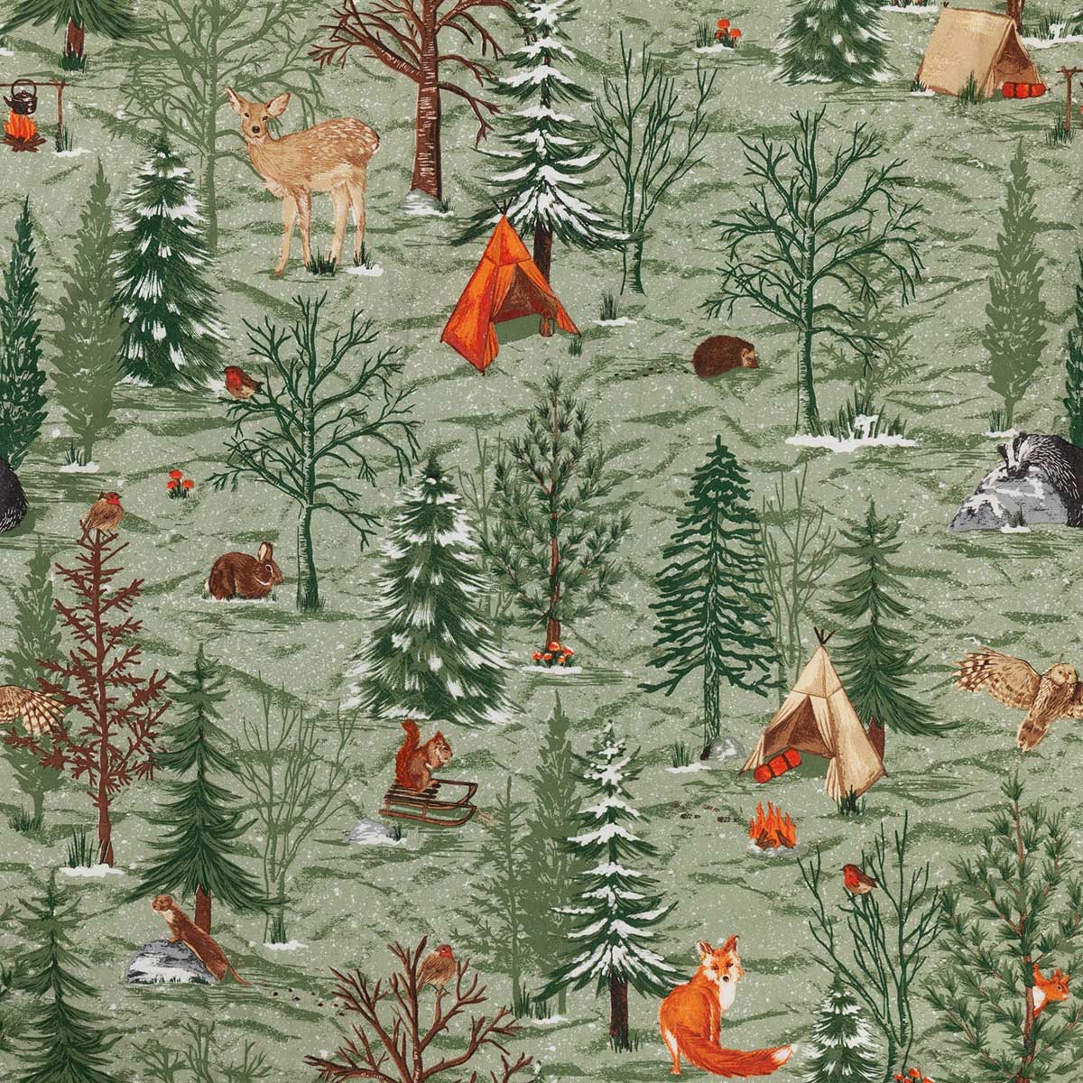 Lodge Wood Duvet Cover Set by furn.