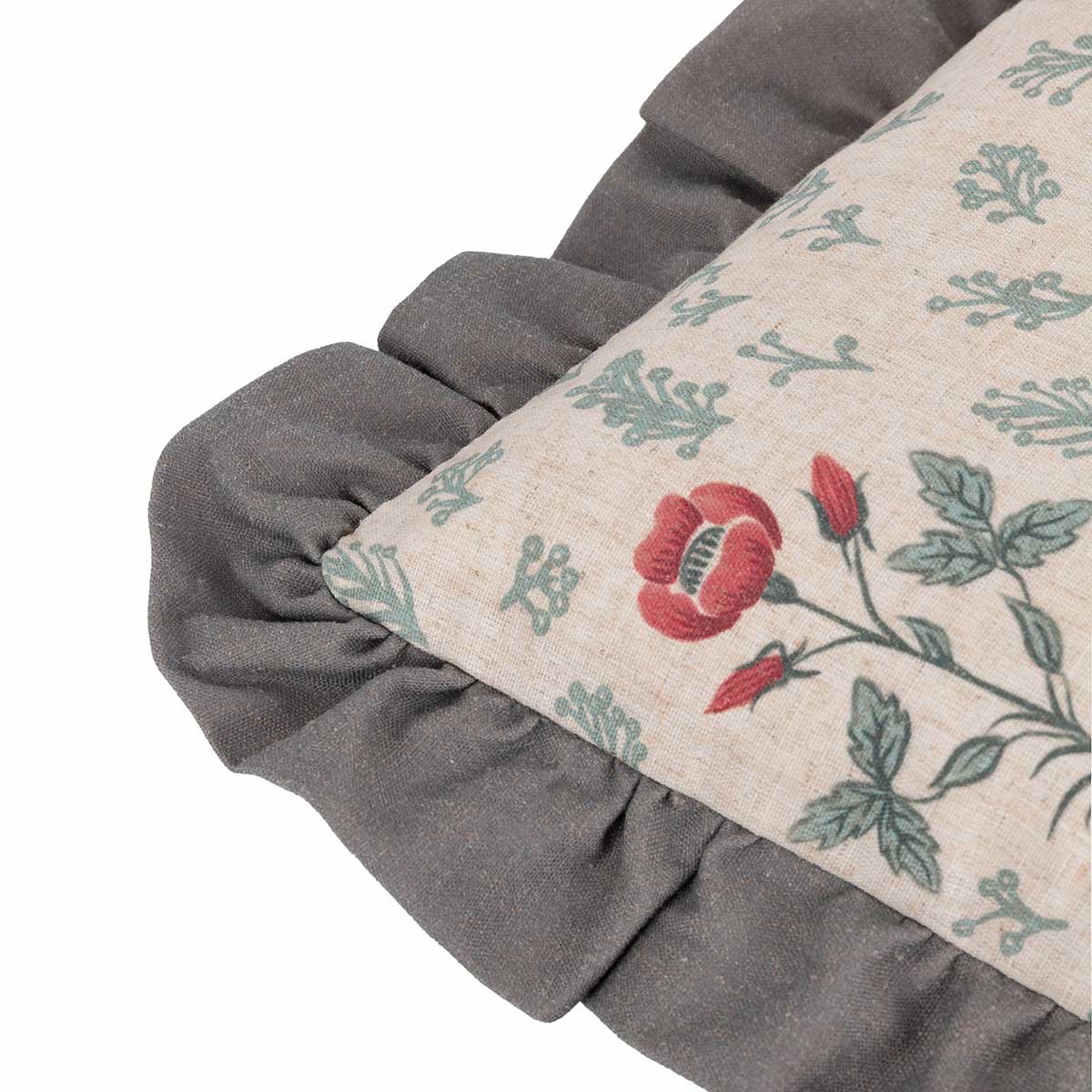 Linen Renata Floral Cushion Cover / Filled Cushion 20" x 20" (50cm x 50cm) by Seventy Three 6