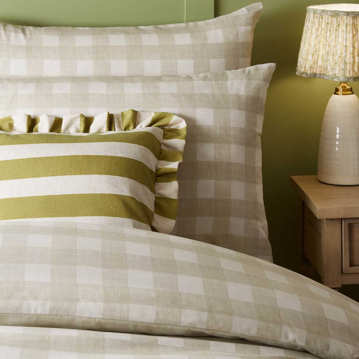 Linen Stripe Cushion Cover / Filled Cushion 20" x 20" (50cm x 50cm) by furn. 2